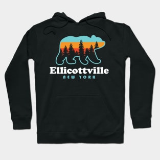 Ellicottville New York Bear Ski Hoodie